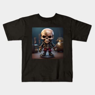 Skull Pirate Bobblehead Kids T-Shirt